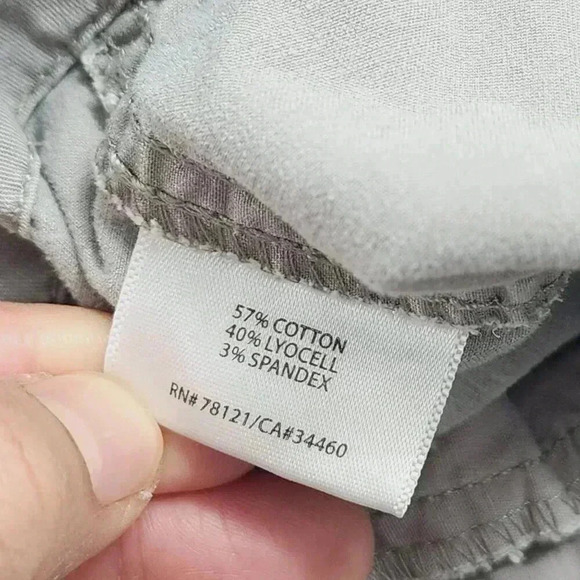 Eileen Fisher Womens Cargo Pants Size 12 Gray Cotton Blend Gray - Picture 4 of 9